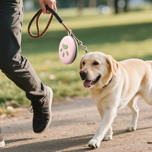 Collapsible Dog Bowls, 2-in-1 Pet Travel Bowls Pink Green