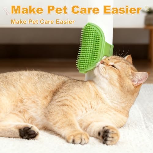 Dog Bath Brush, Silicone Pet Shampoo Brush with Adjustable Ring Handle Massage Scrubber Comb(2Pcs, Black), for Long Short Hair Dogs and Cats Bathing Cleaning Shampooing