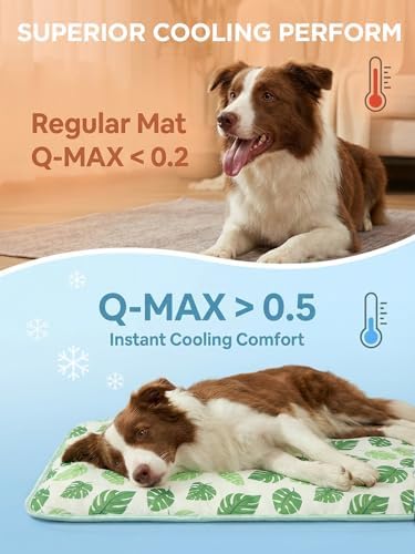 furrybaby Cooling Mat for Dogs,Stylish Patterns,Self Cooling Indoor Outdoor