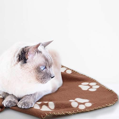 Comsmart Dog Blankets, 6 Pack Fleece Pet Blankets, 24x28 Inches, Brown