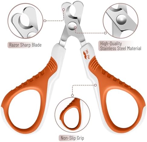 Mr. Pen- Cat Nail Clipper, Raspberry Red & White Cat Nail Trimmer