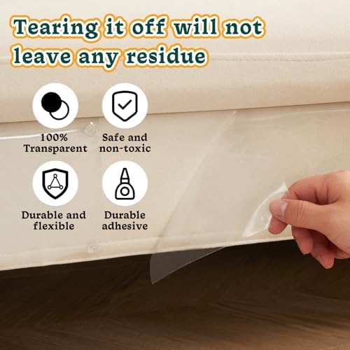 Clear Cat Scratch Furniture Protector, 12 Pack