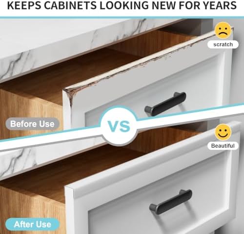 2 Pack 18" Cabinet Door Protector Edge Guard for Kitchen Cabinet & Drawer