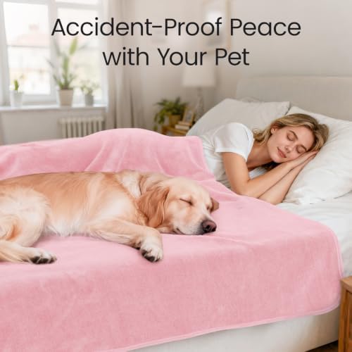 LOOBANI Waterproof Blanket for King Size Bed, Reversible Leakproof 85"x108"