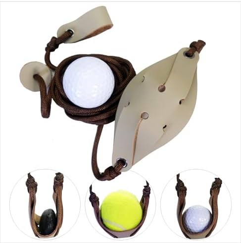 Old-Fashioned Slingshot Rock Sling Tennis Ball Thrower Shepherds Sling