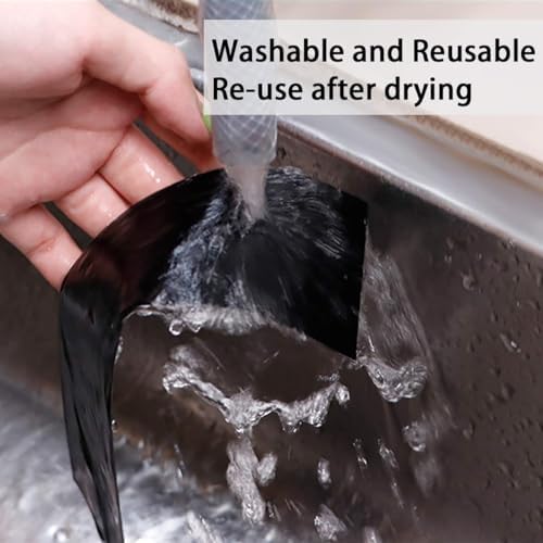 DGSL Car Door Edge Guards Door Sill Protector, 4In x 16.4Ft 5D Carbon Fiber Car Wrap Film, Vinyl Automotive Wrap Film Anti-Collision Fits for Most Car (Black)