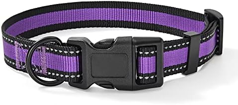 Mile High Life Reflective Dog Collar, Adjustable Lightweight Quick Release