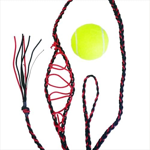 Dog Ball Launcher Handmade Leather Throwing Sling Old Fashioned Slingshot Rock Sling Paracord Balearic Shepherd Sling Handcrafted Braided Roman Greek Throwing Sling