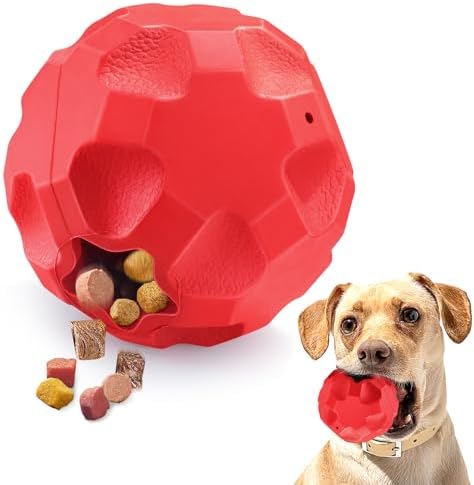 Rubber Treat Dispensing Dog Toys for Aggressive Chewers Large Breed