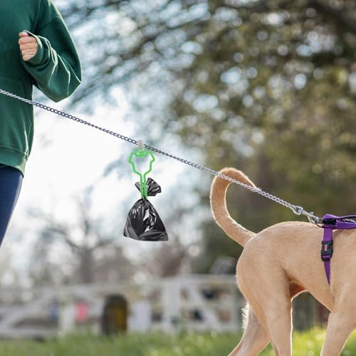 IMIKEYA Dog Poop Bag Holder Clip for Leash Lightweight Waste Bag Carrier with Retractable Hanger for Walking and Outdoor Use