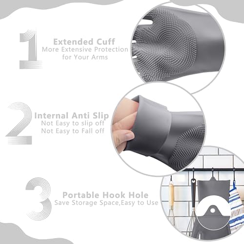 Pet Grooming Gloves—Dog Washing Gloves with High-Density Teeth