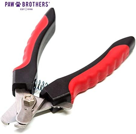 Ryan's Pet Supplies Paw Brothers Nail Clipper for Dogs and Cats, Pet Nail Clippers, Safe Grooming Tool, Professional Grade, Stainless Steel Blades, Safety Guard, Medium, 5.5 inches