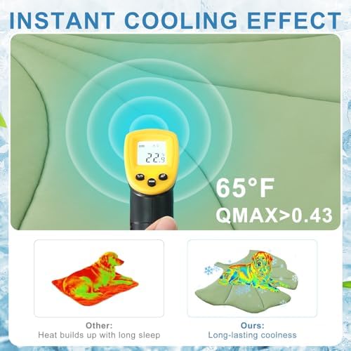 BEAUTYZOO Cooling Mat for Dogs & Cats, Dog Cooling Mat Q-Max>0.4, Double-Sided Pet Cool Pads for Summer, Crate, Kennel, Waterproof Outdoor Cooling Bed, Non-Gel Washable Chill Mats 37"x34" Leaf Shaped