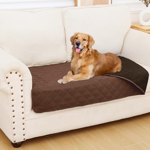 Smiry Waterproof Reversible Pet Couch Covers for Dogs