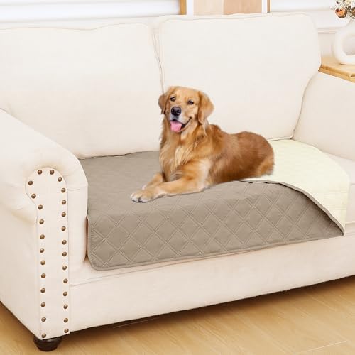 Smiry Waterproof Reversible Pet Couch Covers for Dogs