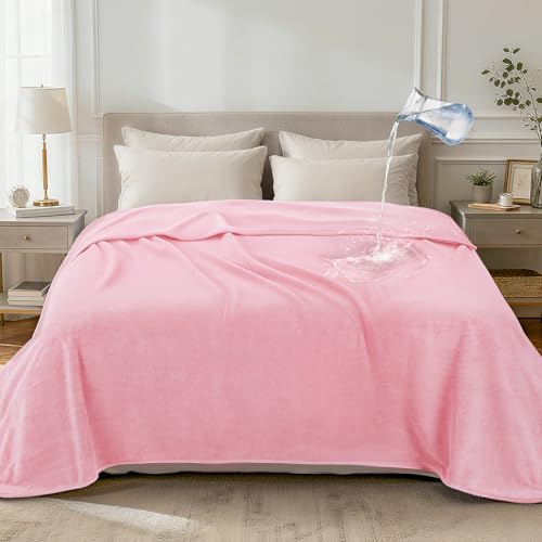 LOOBANI Waterproof Blanket for King Size Bed, Reversible Leakproof 85"x108"