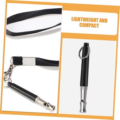 Mikikit 2 Sets Adjustable Dog Training with Lanyard Multipurpose Outdoor Dog Training Accessories for Bark Control and Recall