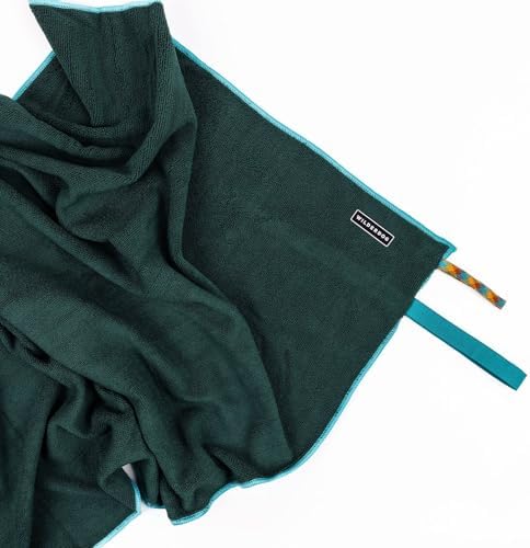 Wilderdog Quick Dry Towel for Dogs, Ideal for Home, Travel, Grooming & Outdoor Use, 24" x 48" - Green