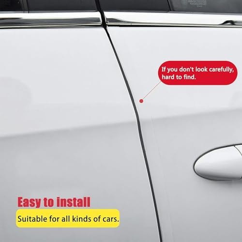 MYFAMIREA Anti-Scratch Anti-Collision Adhesive Strip Car Door Edge Guard Protector Strip Car Door Scuff Plate Protectors Transparent Invisible Tape for Rear Bumper/Door(16.4Ft x 2.8In)