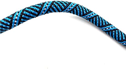 Heavy Duty Rope Dog Leash with 1100LB Rated Locking Carabiner – 6FT Climbing-Inspired Reflective Rope Leash for Large & Medium Dogs that Pull – Padded Handle (Royal Blue)