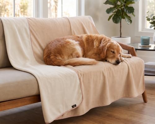 Catalonia Waterproof Bed Blanket, Washable Reversible Furniture Protector
