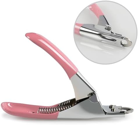 Dog Cat Pets Nail Clippers, Professional Pets Claw Trimmer with Free Nail File, Sharp Stainless Steel Blade, Sturdy Non Slip Handles - for Safe, Professional at Home Grooming