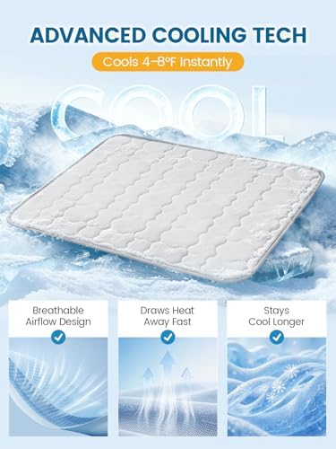 Mora Pets Dog Cooling Mat Pet Cooling Pad for Large Dogs & Cats Q-Max>0.5