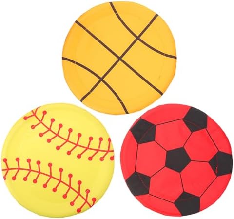 3 Pack Toss Flying Discs for Kids, Throwing Disc Game, Puppy Easy to Learn and Play, Foldable Cooling Fans Bulk for Summer Outdoor Sports Event, 10 Inch