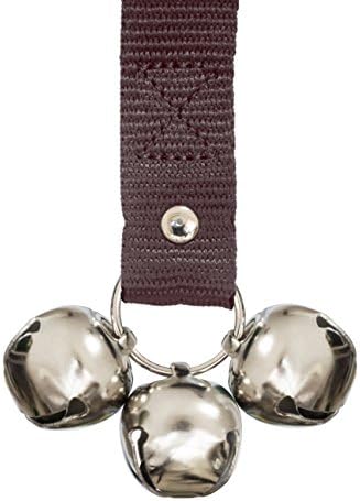 Caldwell's Pet Supply Co. Dog Potty Bells, Dog Door Bell, Bells To Go Outside, Potty Training Bell, Dogs Doorbell, Dogs Potty Doorbell, Ring To Go Pee, All Breed Puppy Training Tool - Brown (Set of 2)