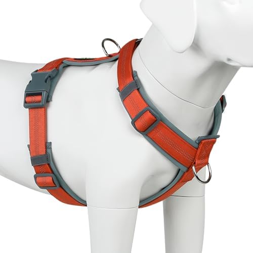 Plutus Pet No Pull Dog Harness, Adjustable Nylon Harness with Soft Padding
