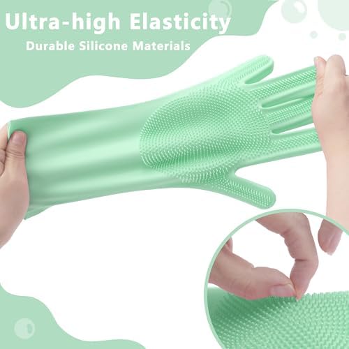 Pet Grooming Gloves—Dog Washing Gloves with High-Density Teeth