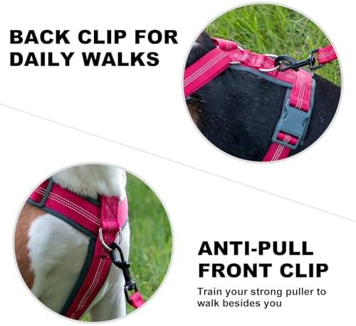 Plutus Pet No Pull Dog Harness, Adjustable Nylon Harness with Soft Padding