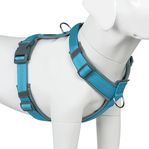 Plutus Pet No Pull Dog Harness, Adjustable Nylon Harness with Soft Padding