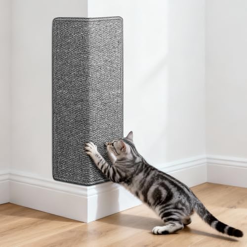 ENONCI Corner Cat Scratcher Wall, 19.6x9.8 Cat Scratcher Pad for Door Frame