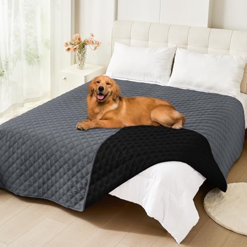 Smiry Waterproof Reversible Dog Bed Cover Pet Blanket