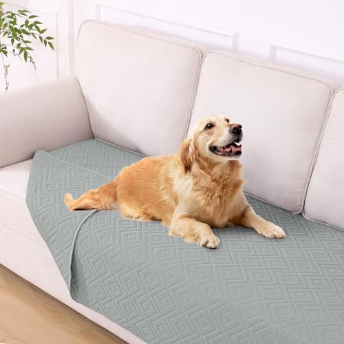 hyha Waterproof Reversible Dog Blanket, Pet Blanket for Sofa Couch