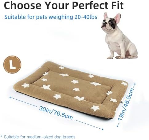 Mora Pets Dog Crate Pad Washable Puppy Dog Bed for Crate Flat Kennel Mat