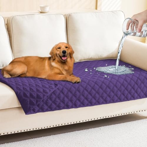 Smiry Waterproof Reversible Pet Couch Covers for Dogs