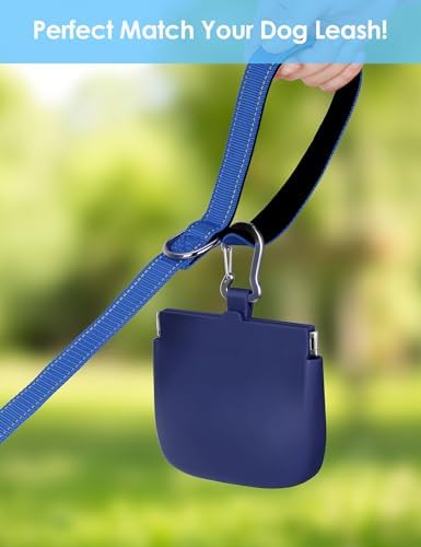 1 Cup Silicone Dog Training Treat Pouch (Blue)