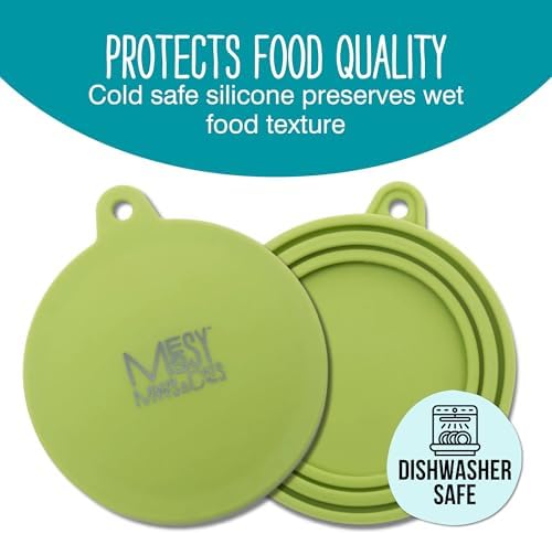 Messy Mutts Silicone Universal Can Cover, Fits 3 Can Sizes, Green