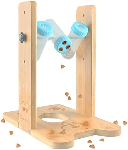 Dog Puzzle Toy, Wooden Slow Feeder, Pet Food Treat Feeding Toy, Interactive Dog Feeder for Boredom, Enrichment Toy for Smart Dogs