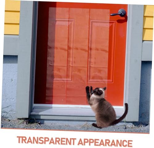 SUPVOX 4pcs Dog Scratch Shield Door Protector Transparent Flexible Guard Tape for Doors Walls and Furniture Prevents Pet Damage and Maintains Aesthetic Appeal