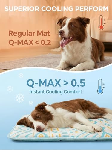 furrybaby Cooling Mat for Dogs,Stylish Patterns,Self Cooling Indoor Outdoor