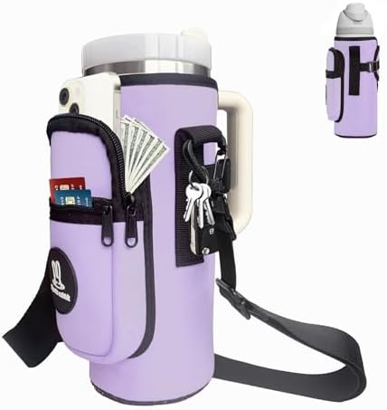 Sports rabbit Universal Water Bottle Holder with Strap & Phone Pocket