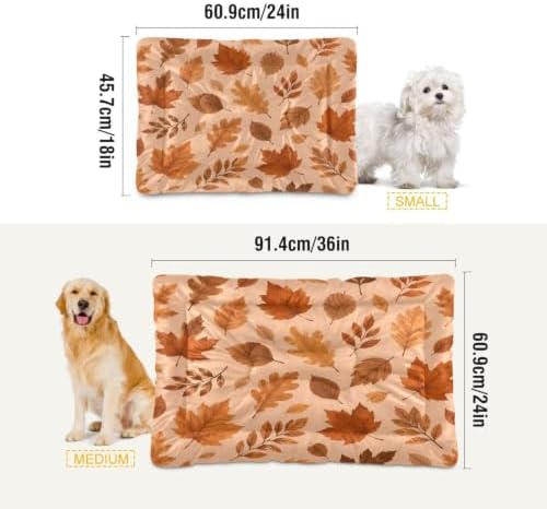 Dog Bed Mat, Soft Washable Non Slip Pet Crate Pad, 18x24 inch