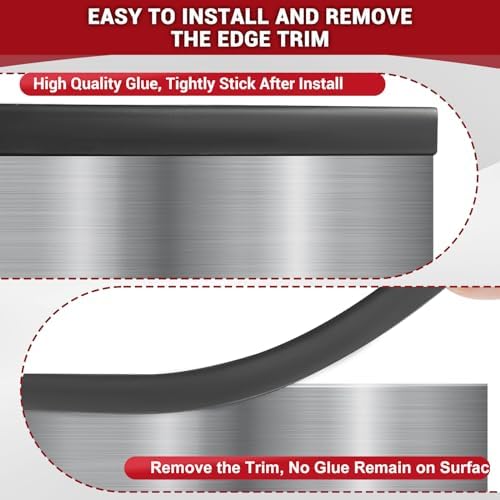 Rubber Edge Trim, 1/8"(3mm) Self Adhesive Flexible U Channel Edge Protecter for Sheet Metal, Glass, Flexiglass and Plywood, Fit for 7/64"-5/32" Width Edge, Black Color, 20Ft, EPDM Material