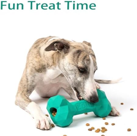 Natural Rubber Dog Bone Chew Toy, Treat Dispensing Toy for Medium Dogs (Yellow-1 PC,Medium)