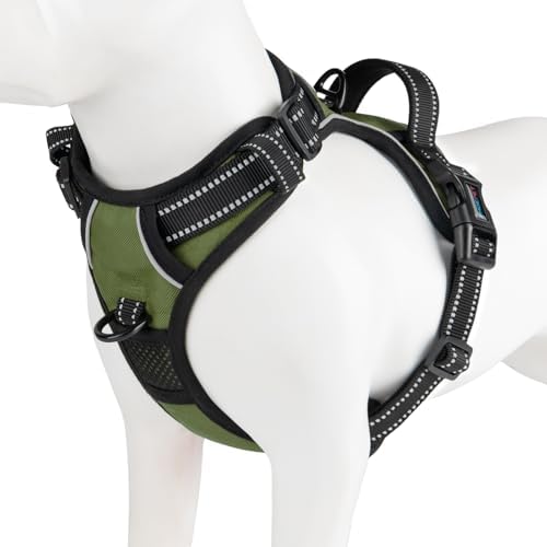 PHOEPET No Pull Dog Harness with Handle Reflective Padded Vest