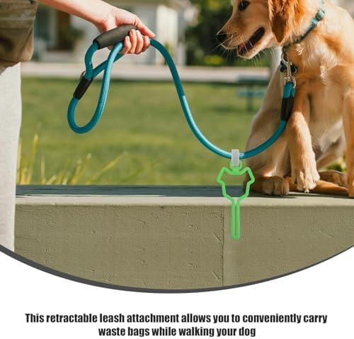 DOITOOL Dog Poop Bag Holder Clip Adjustable Waste Bag Carrier for Leashes Hands-free for Walking Outdoor Activities