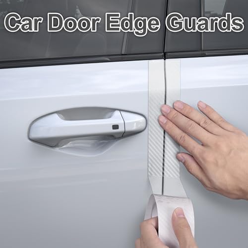 Arespark Car Door Edge Protector, Clear Carbon Fiber Sill Guard Vinyl Film with Anti-Scratch Anti-Collision Protection for Most Vehicles with Free Tool Kit (3inx30ft)